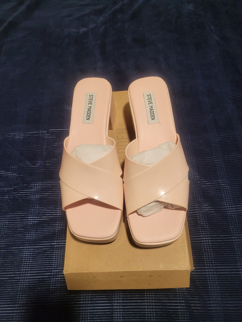 Steve Madden Blush Crossover Slide Mules
